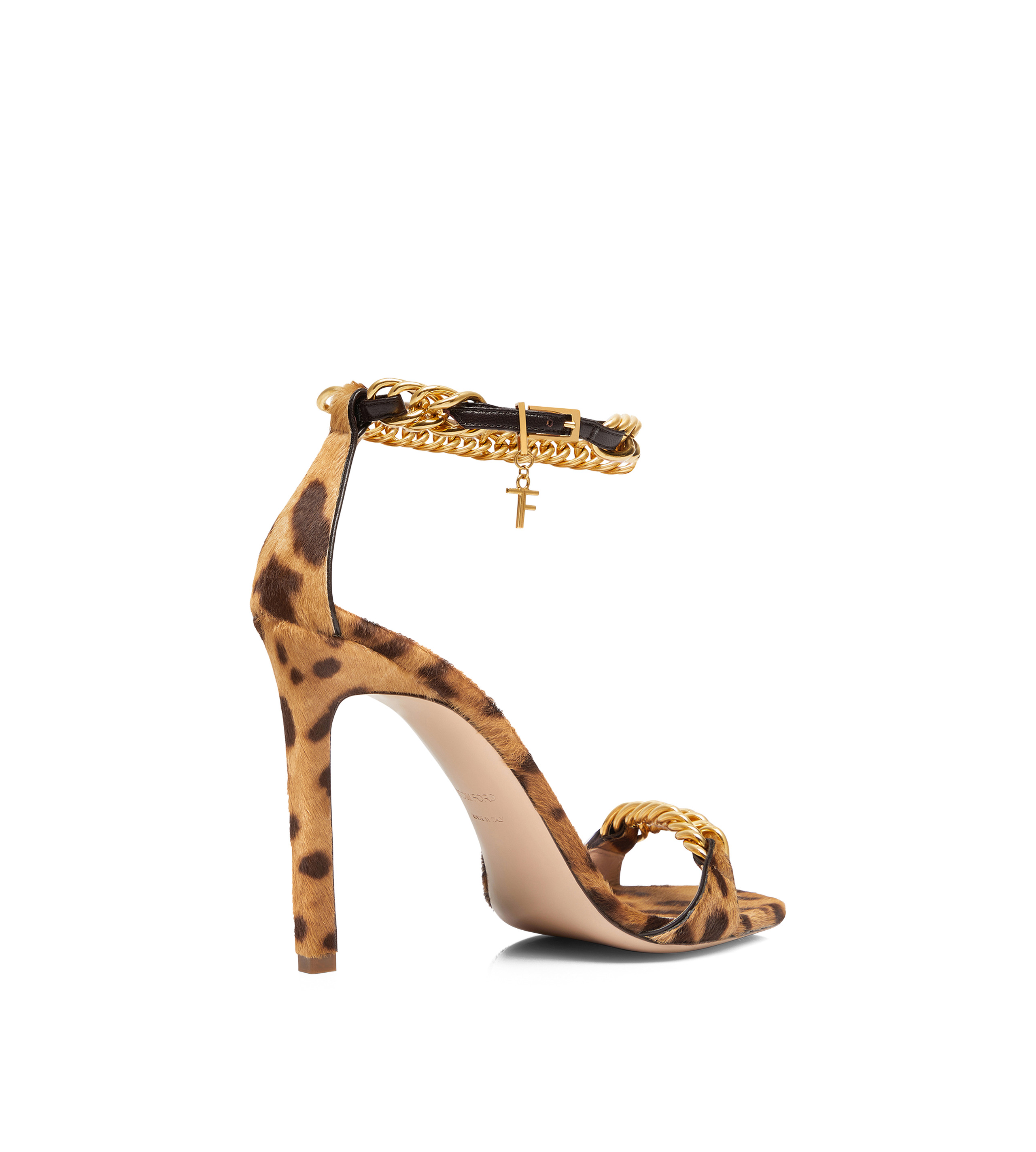 LEOPARD PRINT CALF HAIR AND LEATHER ZENITH SANDAL - 3