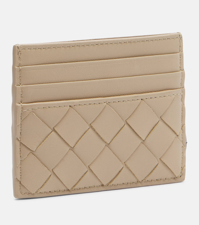 Bottega Veneta Intrecciato leather card holder outlook