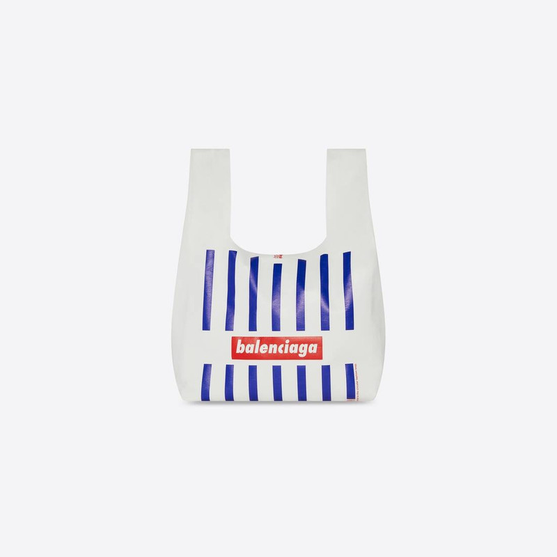 Men's Monday Shopper Bag Paper Printed  in White 1