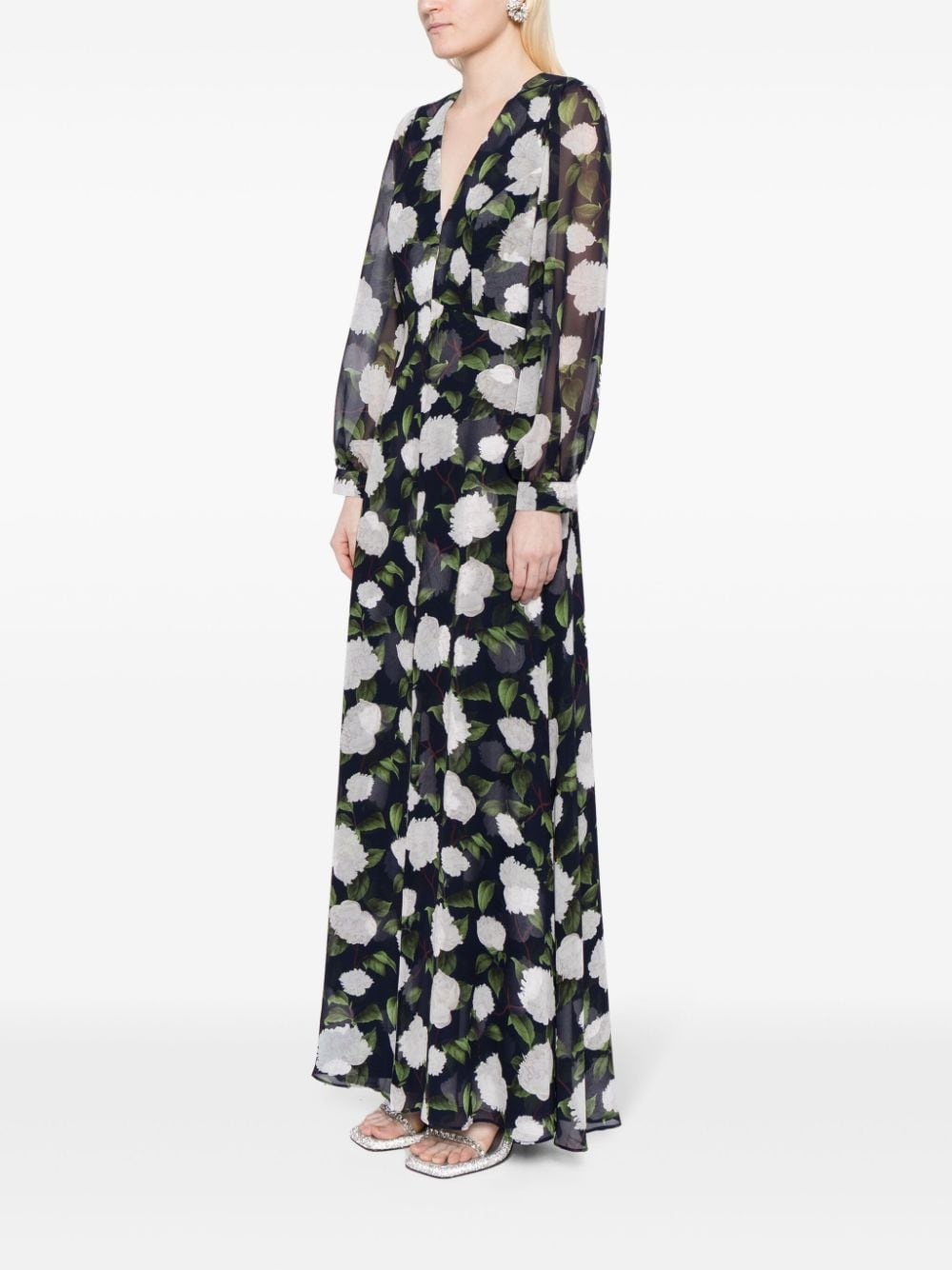 Penny floral-print gown - 3
