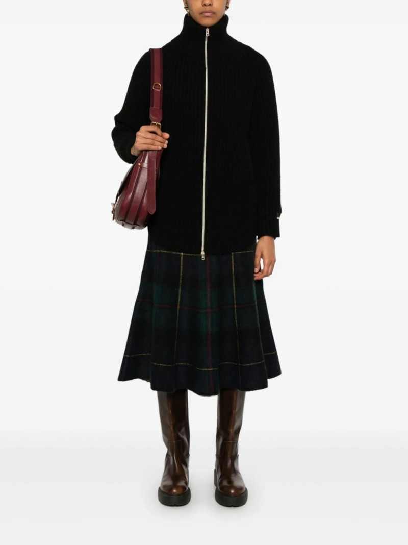 Herno quilted-panel cardigan outlook