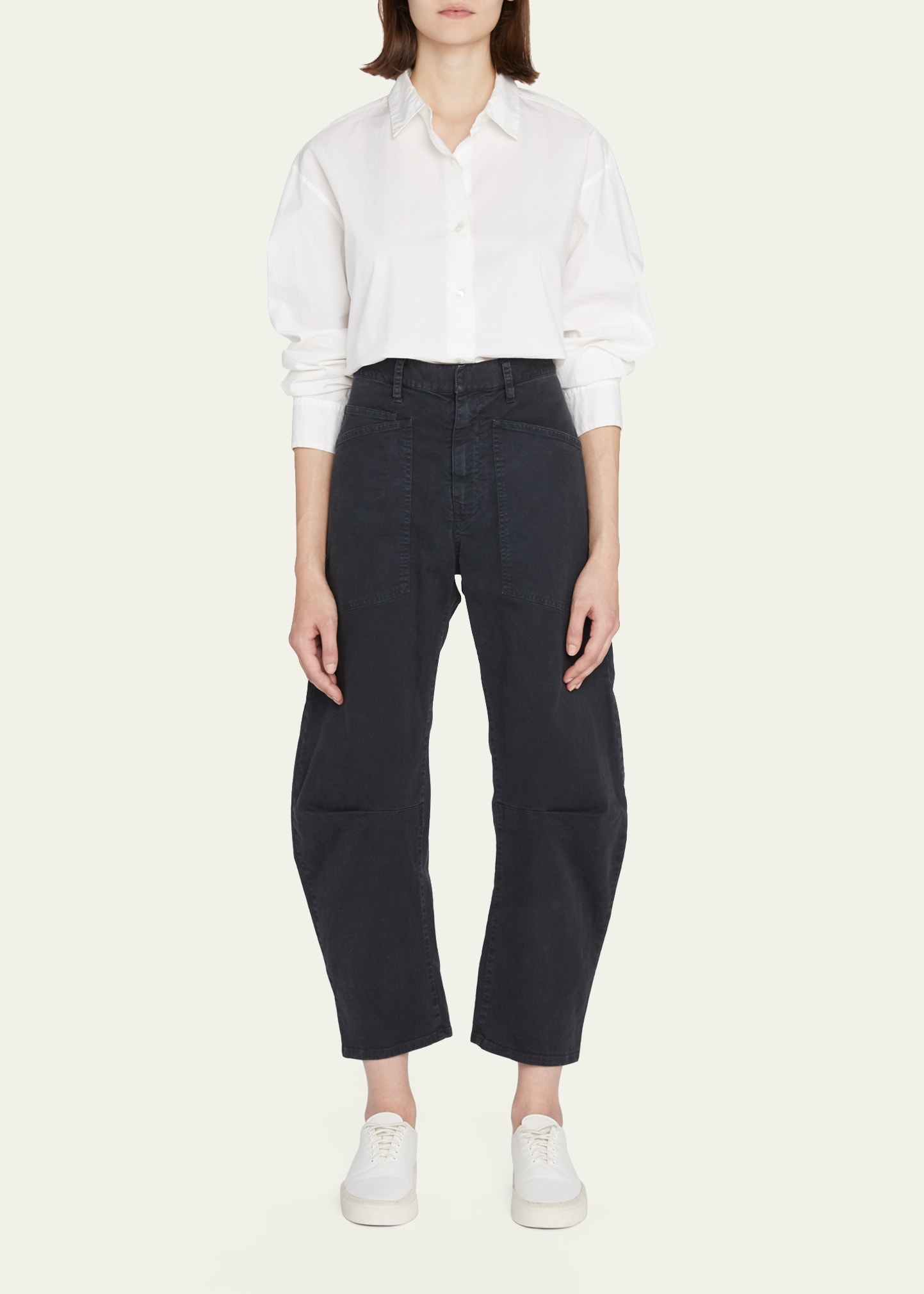 Shon Mid-Rise Cropped Pants - 2