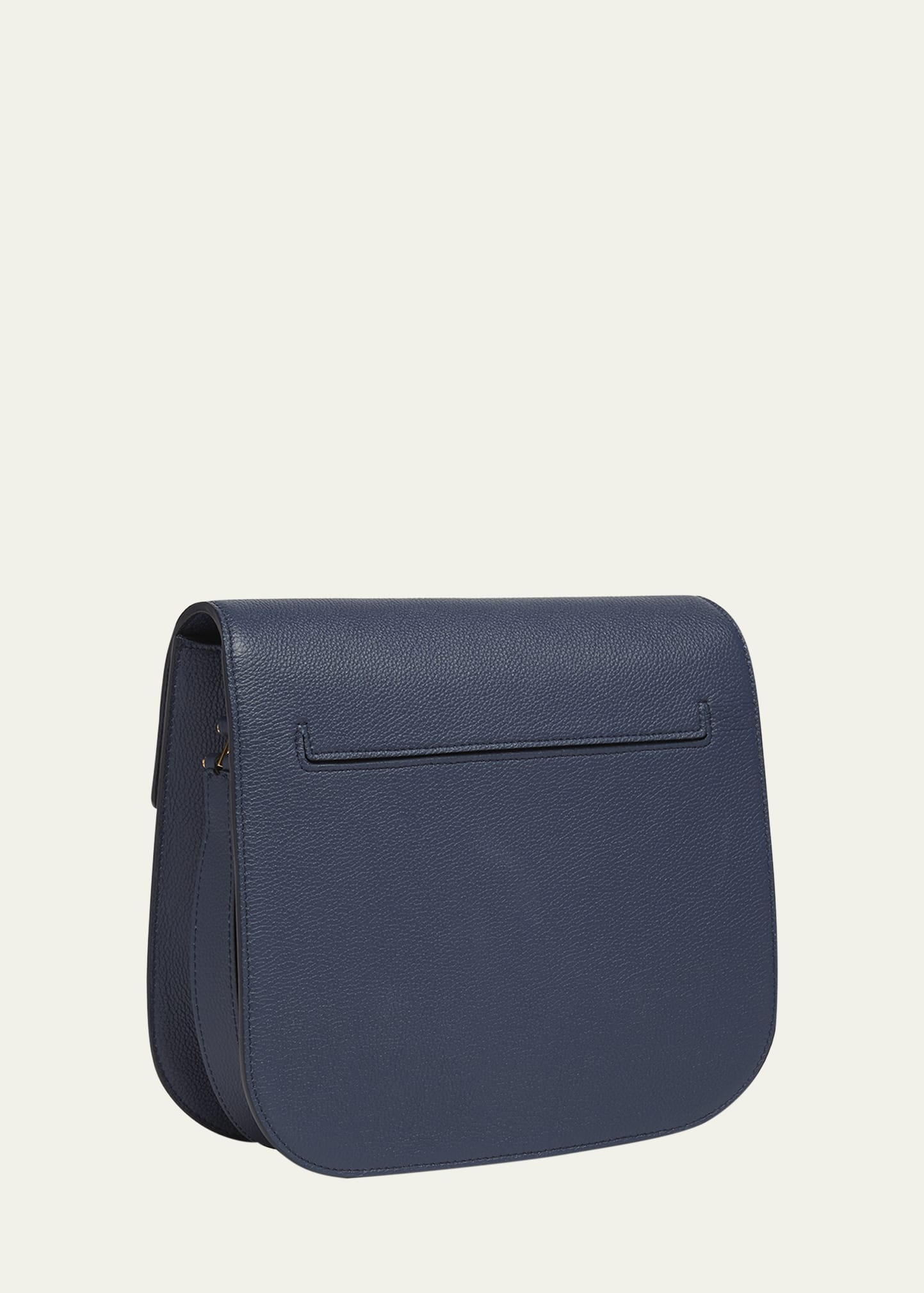 Tara Medium Crossbody in Grained Leather with Leather Strap - 3
