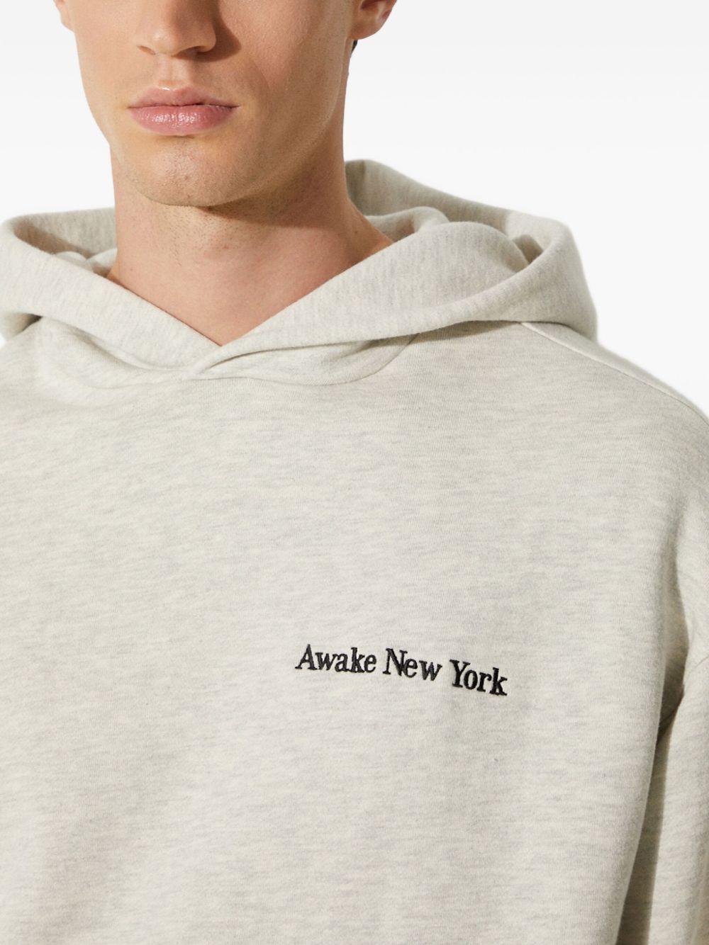 logo-embroidered hoodie - 4