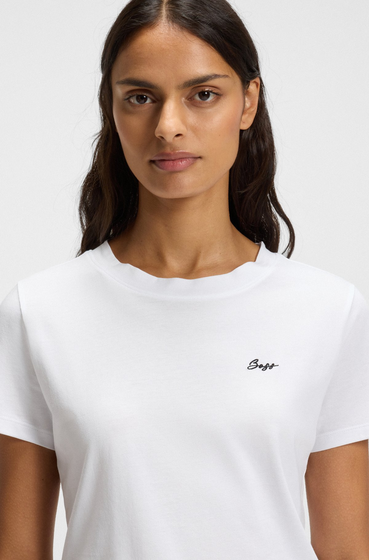 COTTON JERSEY T-SHIRT WITH HANDWRITTEN-LOGO PRINT - 5