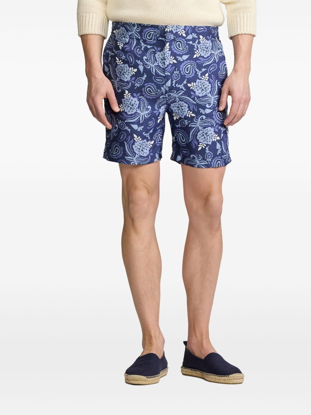 paisley-print swim shorts - 3