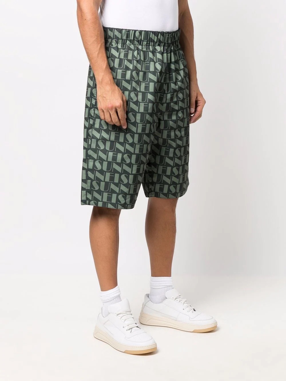 logo-print reversible shorts - 3