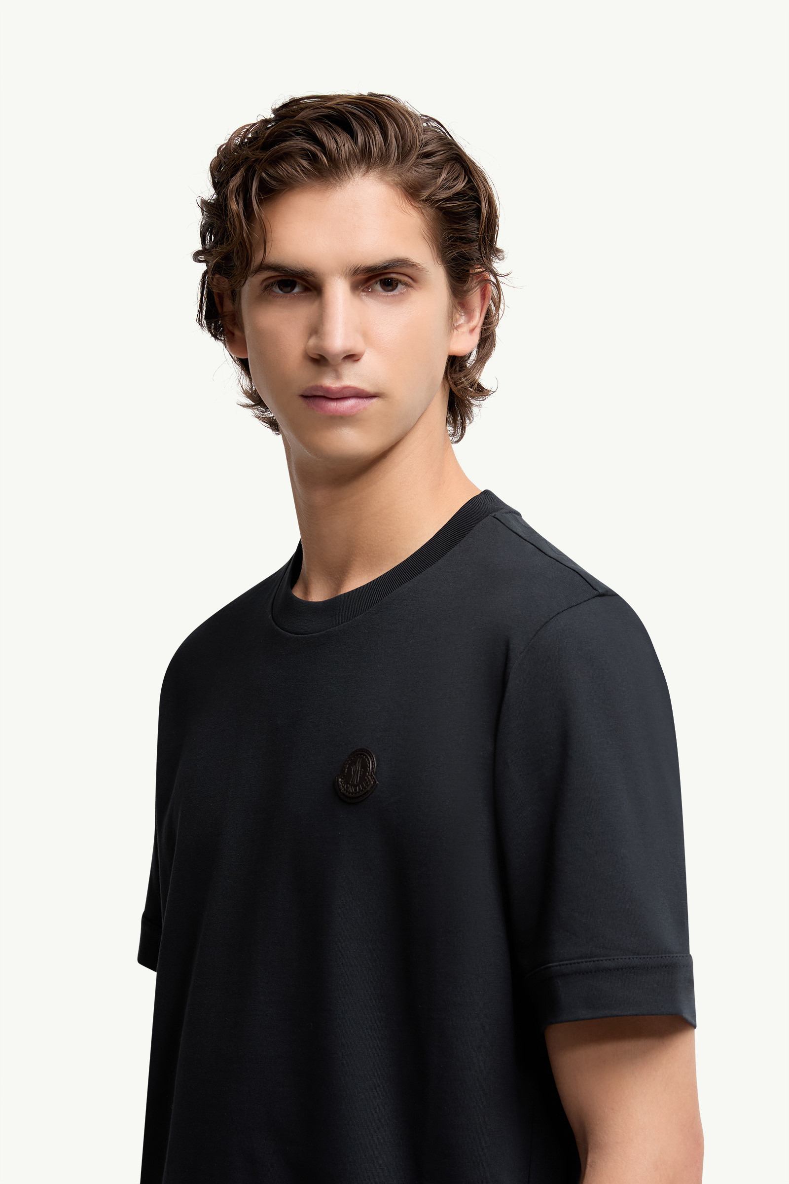 Logo Patch Cotton T-Shirt - 4