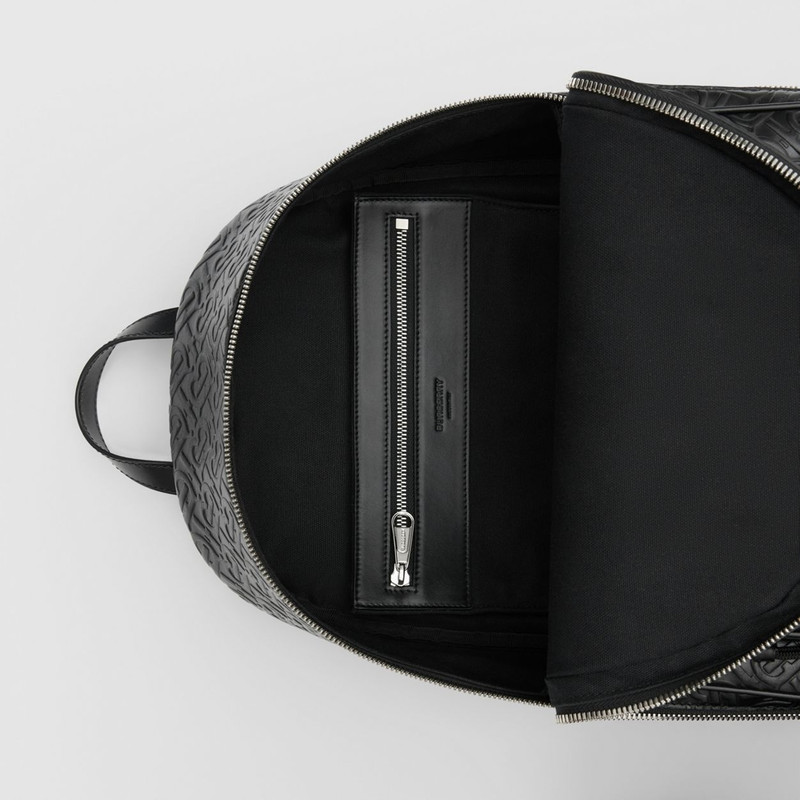 Monogram Leather Backpack 5