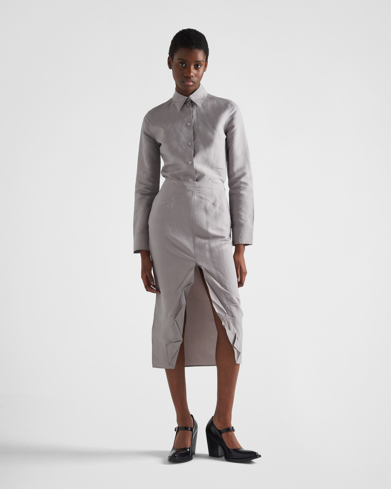 Prada Paper-based technical fabric shirt outlook