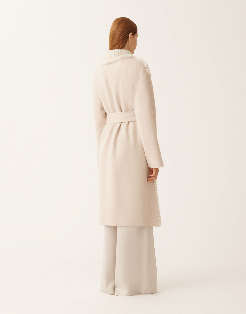 Mink chevron coat 4
