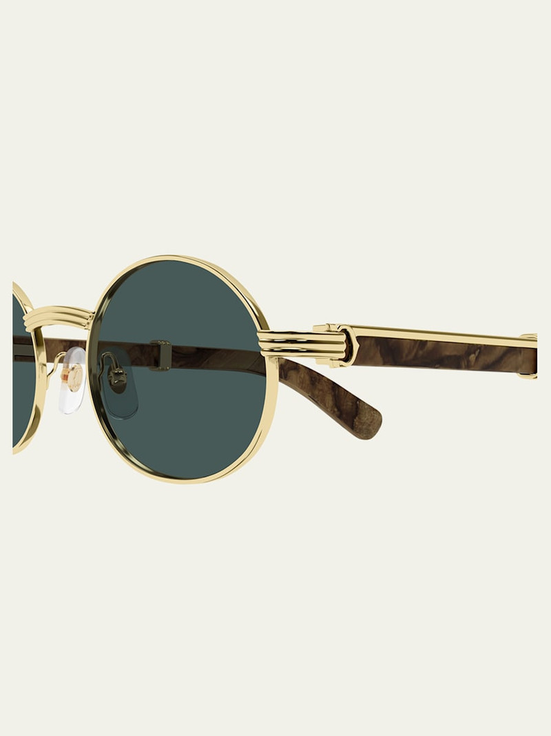 Cartier Men's Metal Round Sunglasses outlook