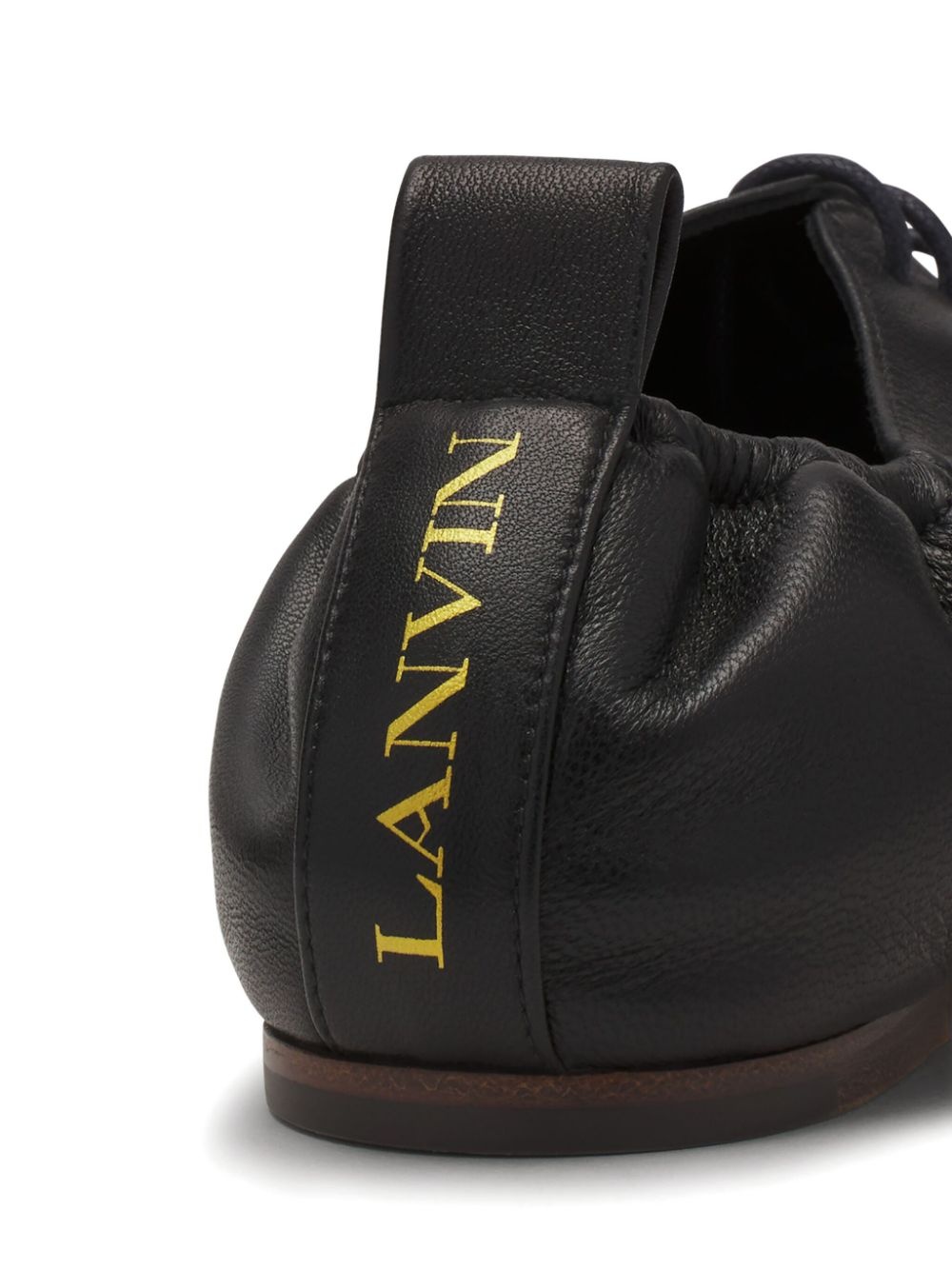 lace-up ballet flats - 5