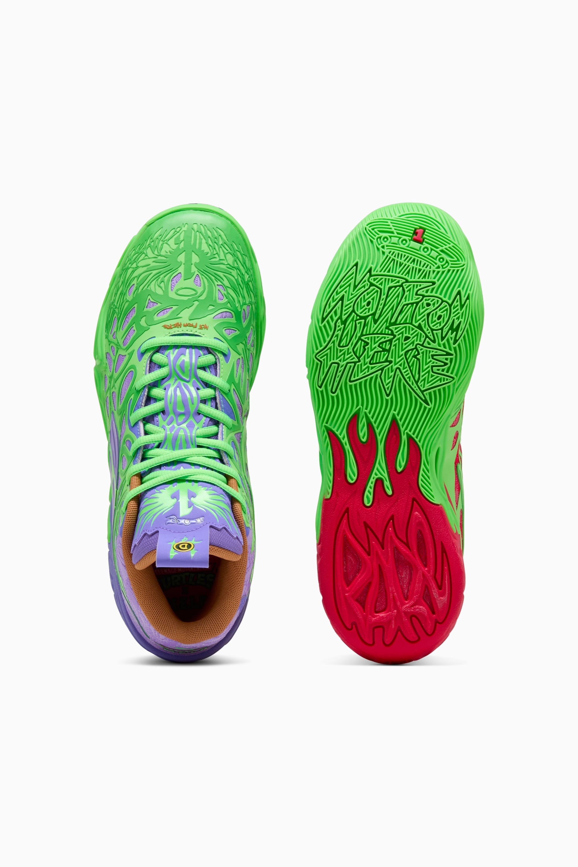 PUMA x LAMELO BALL x TMNT MB.04 Raphael and Donatello Men's Basketball Shoes - 3
