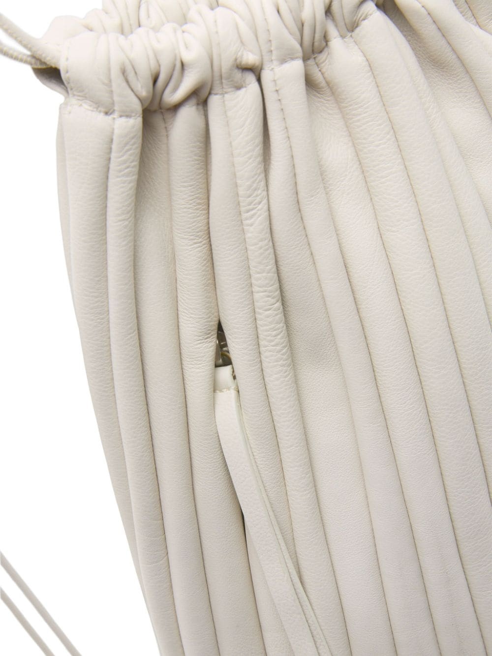 Arriccia pleated leather backpack - 4
