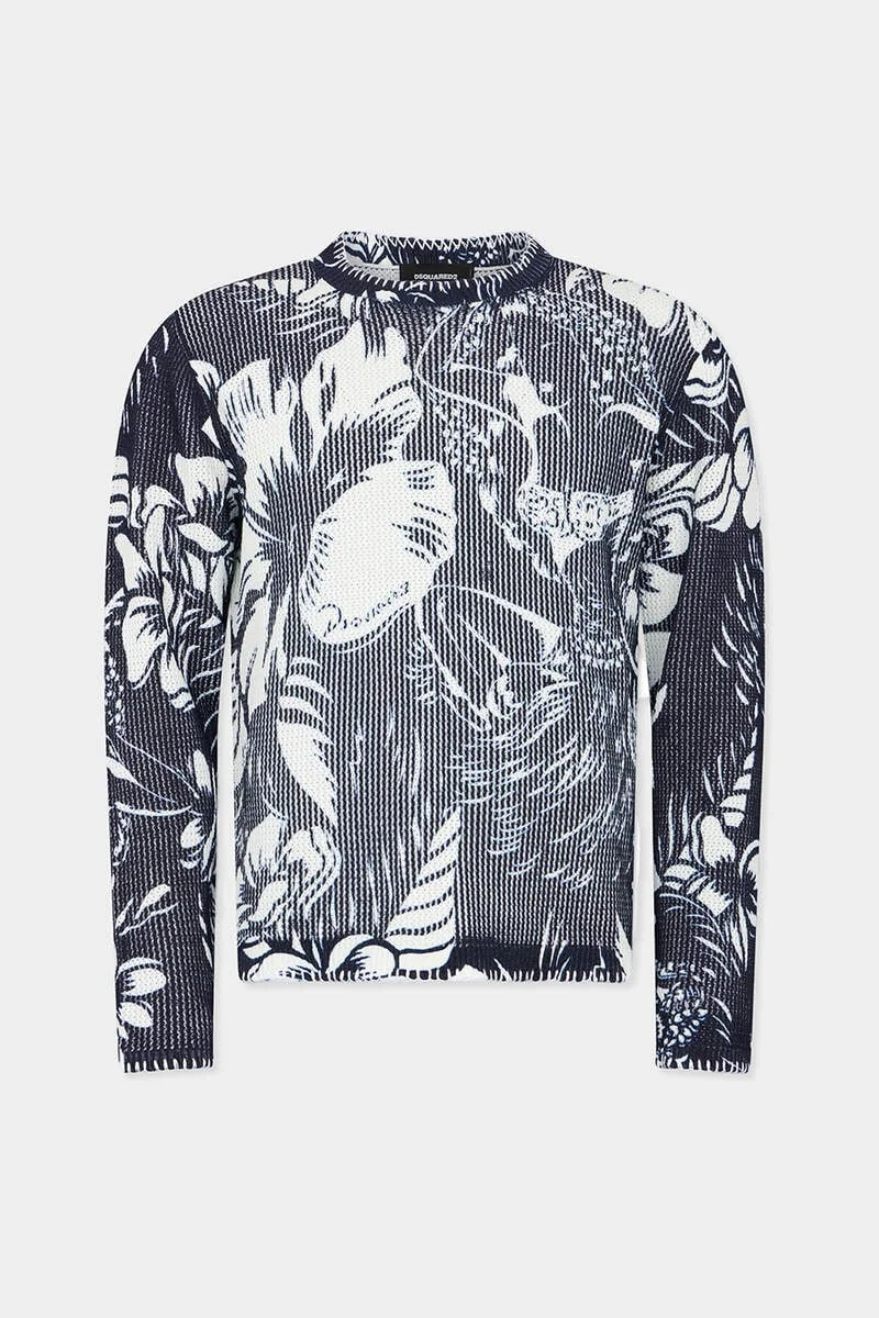 DANCING FLOWERS PULLOVER - 1