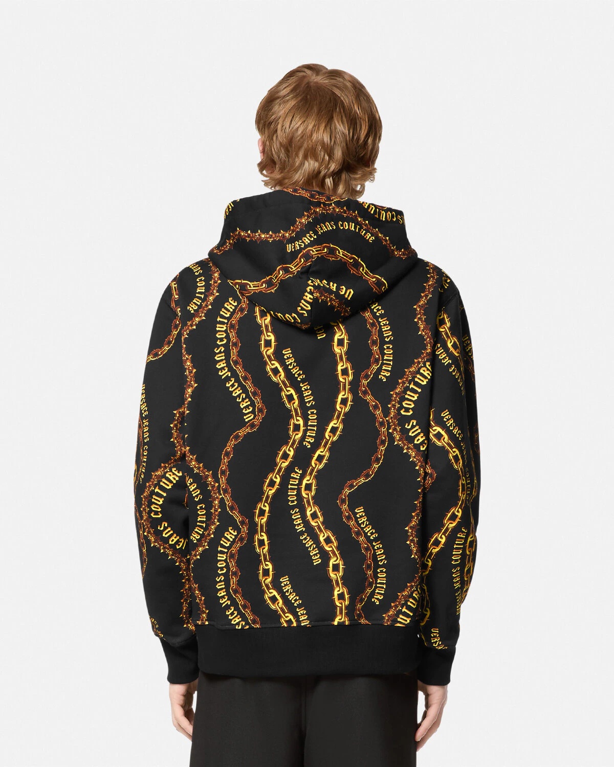 VERSACE｜HOOD/ZIP-UP (Couture All-Over Chain Hoodie (77G VERSACE JEANS COUTURE Chain Couture Hoodie | REVERSIBLE