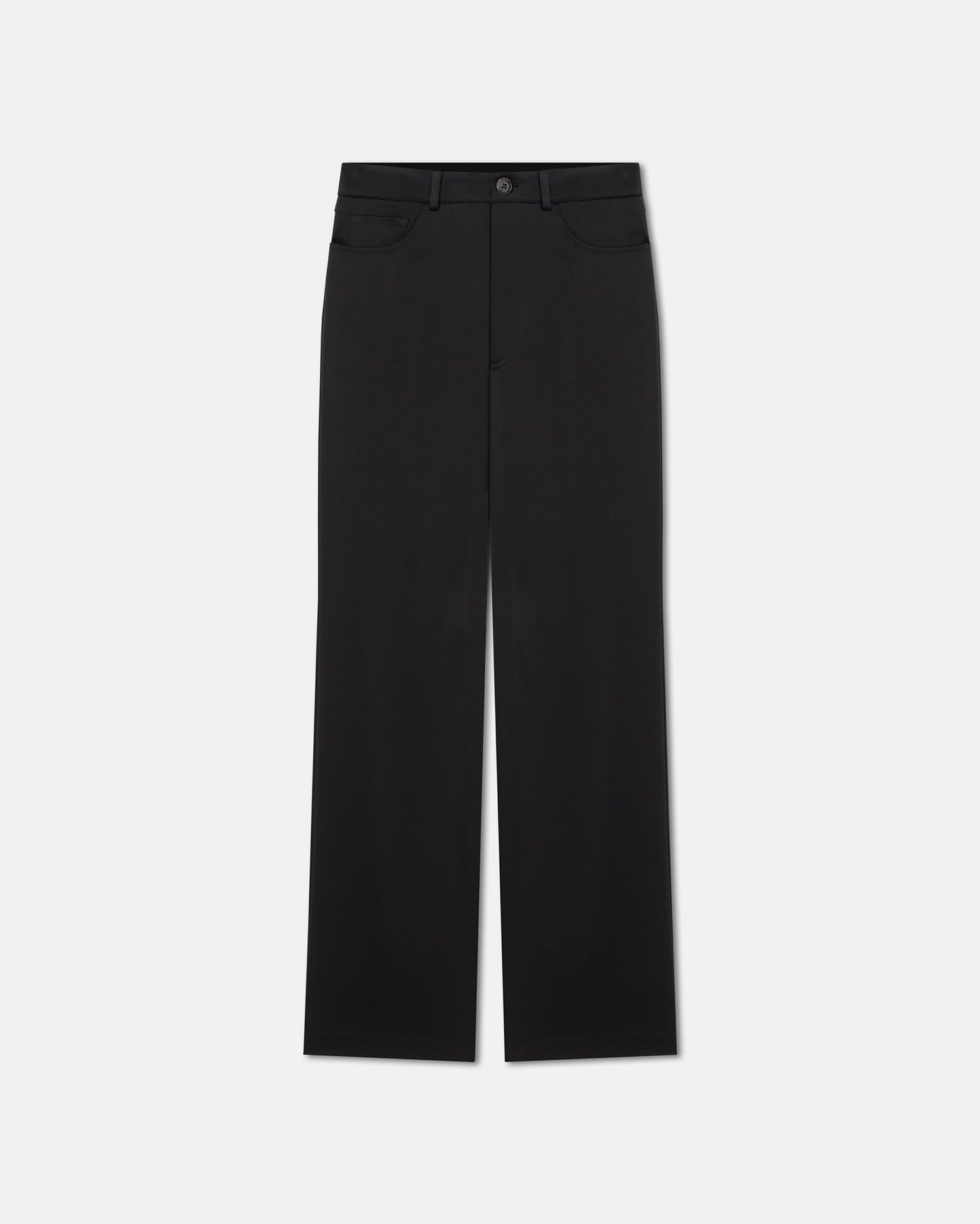 Slip Satin Baggy Pants - 1