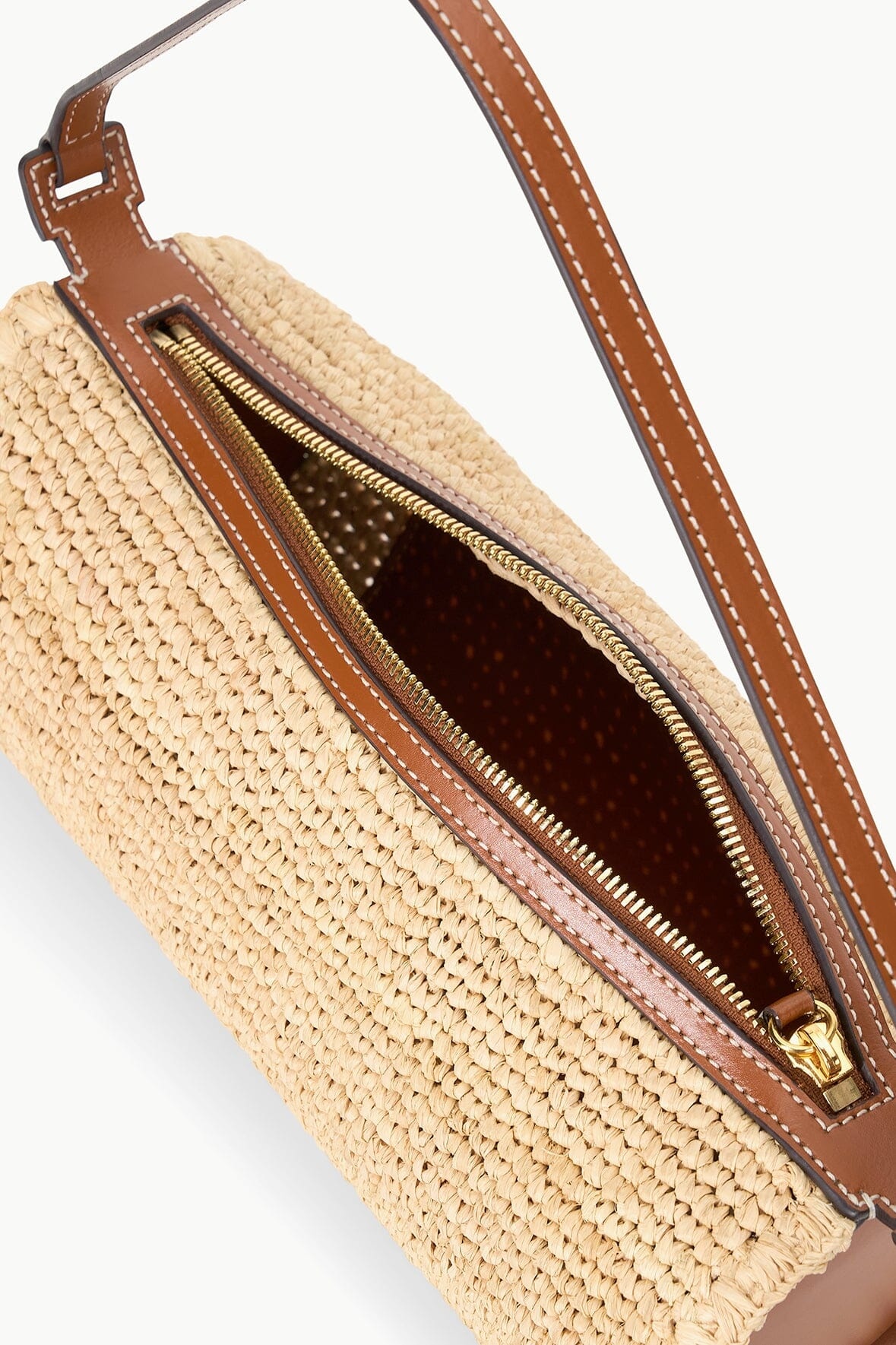 STAUD MINI TARU RAFFIA BAG NATURAL TAN - 7