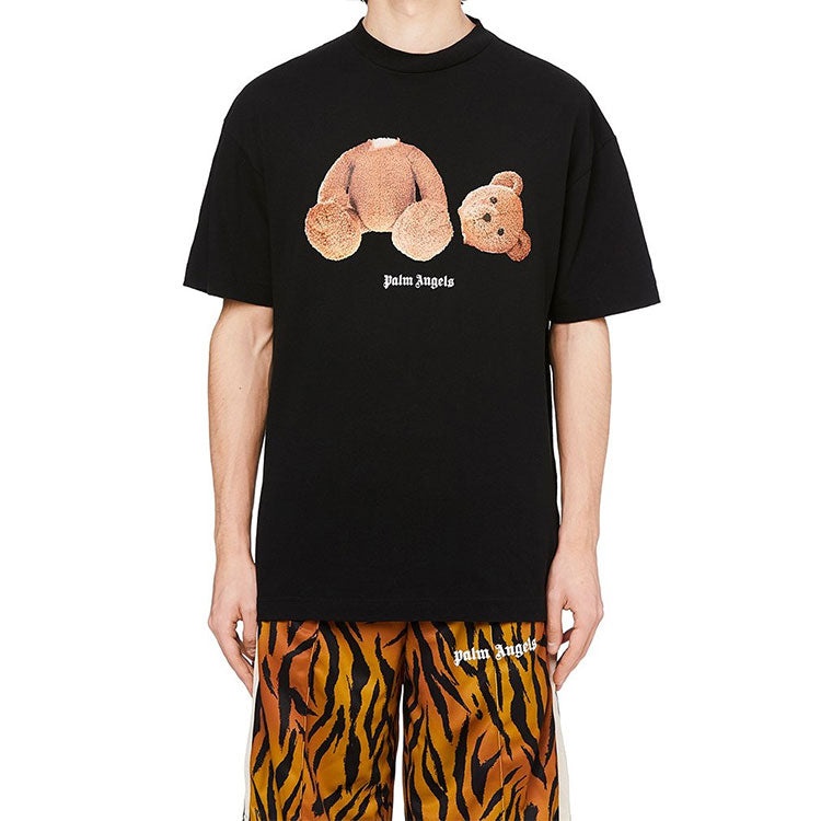 PALM ANGELS Bear Short-Sleeve Tee Men Black PMAA001R21JER0011060 - 3