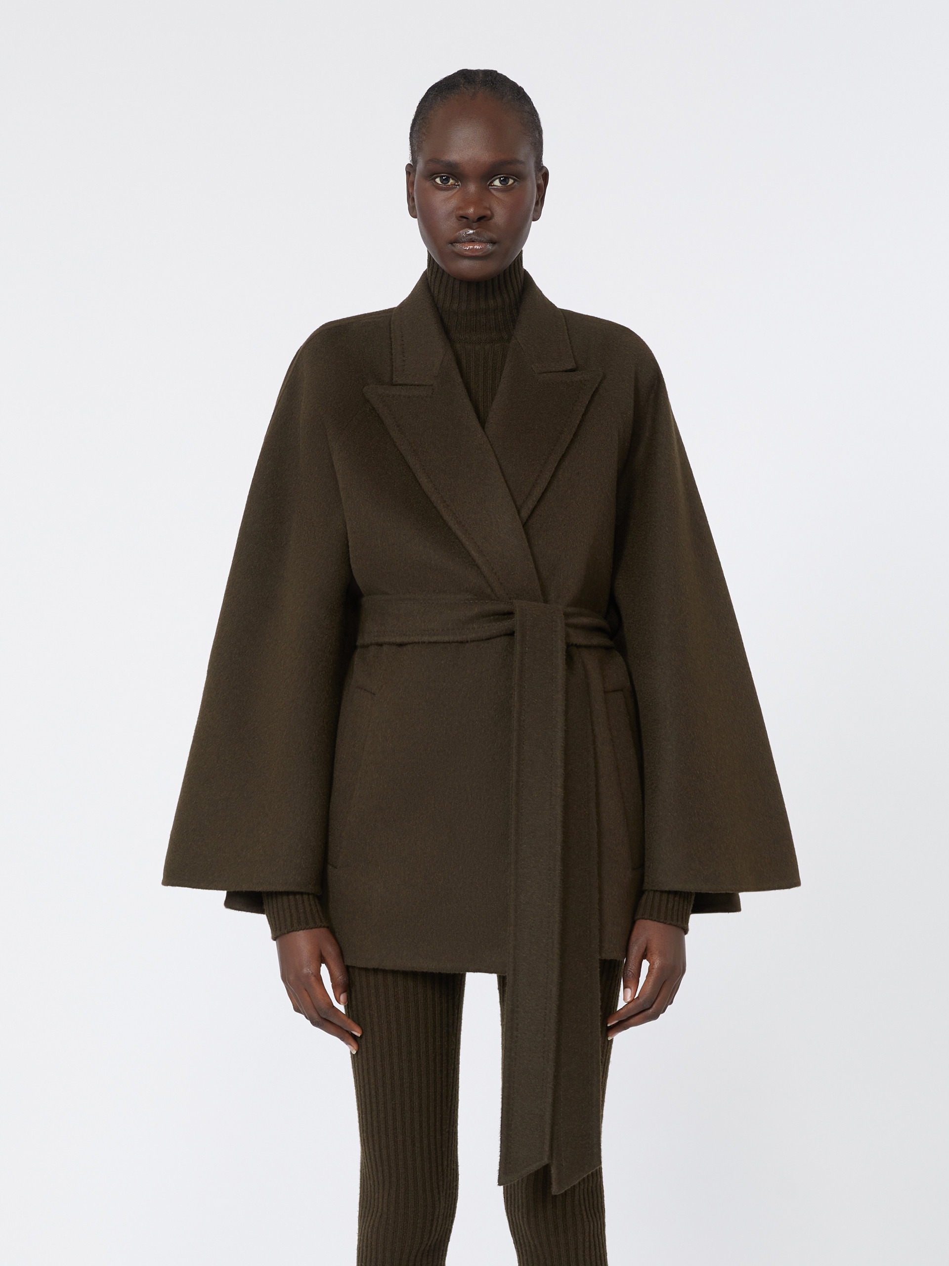 VERNA Camel coat with belt - 3