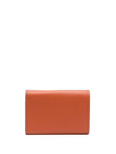 Marni logo-plaque leather purse outlook