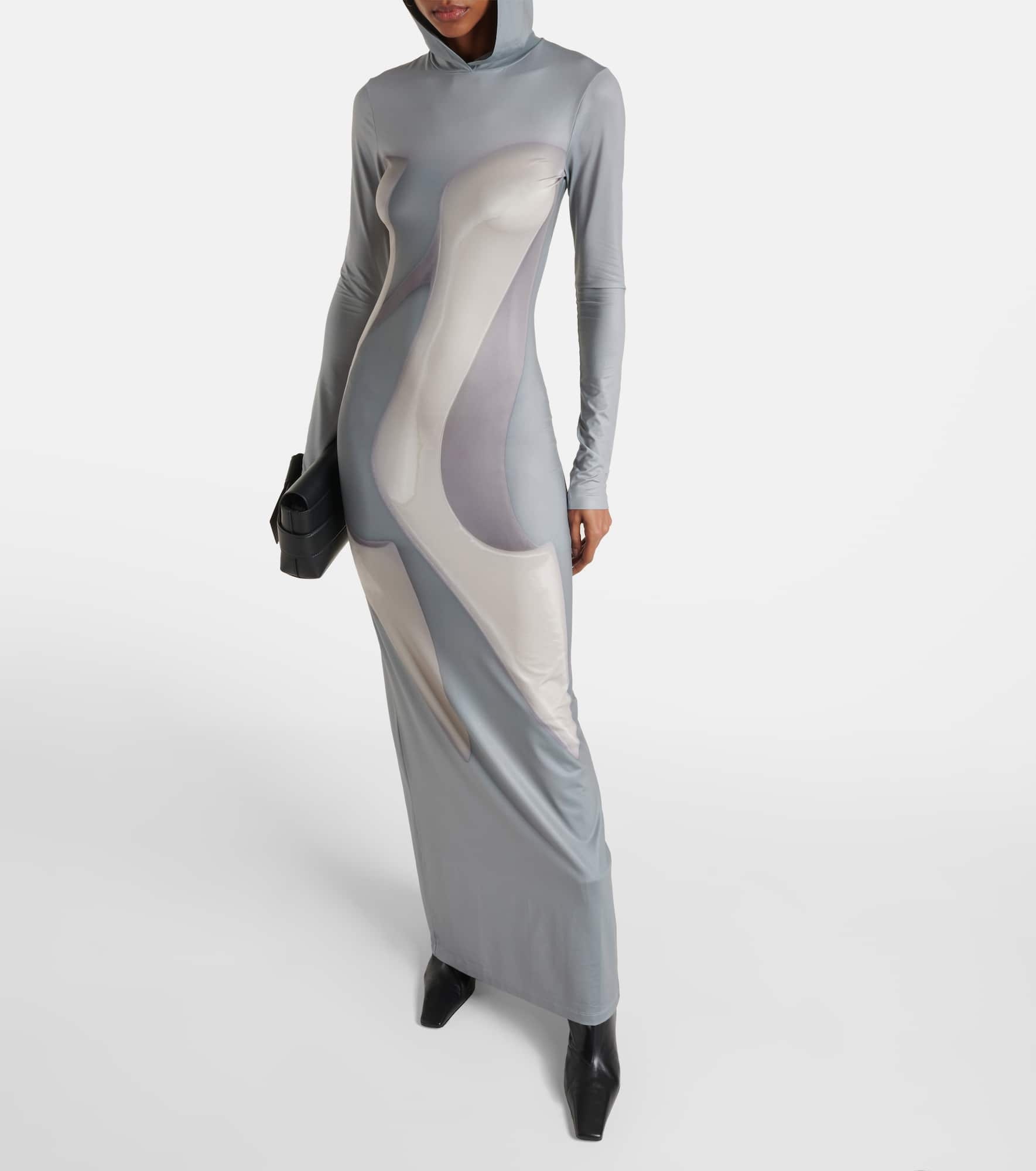 Printed jersey maxi dress - 2