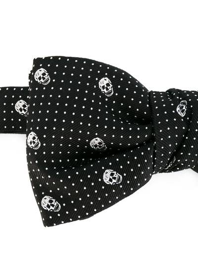 Alexander McQueen skull-print bow tie outlook