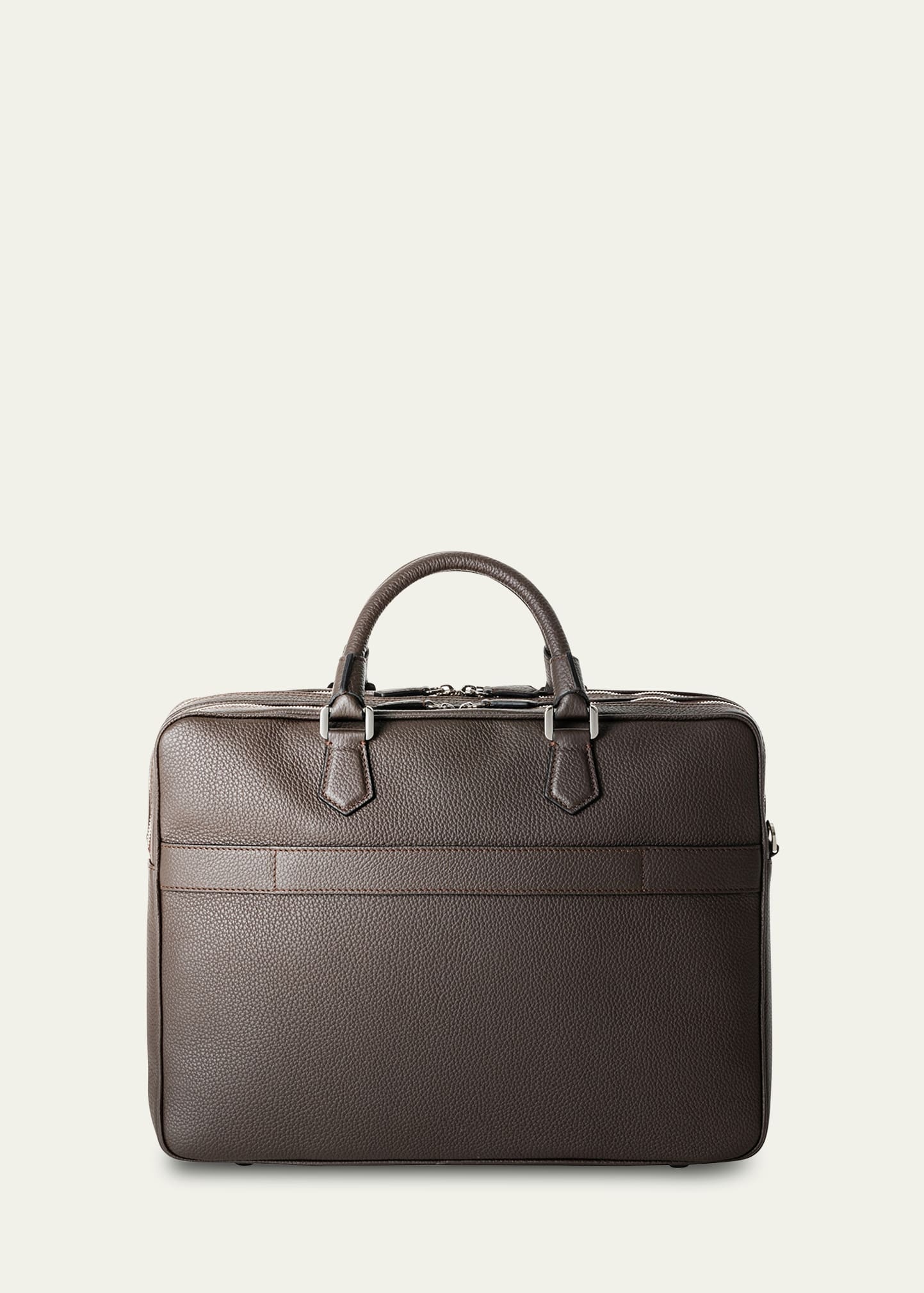 Men's Cachemire Leather Briefcase - 2