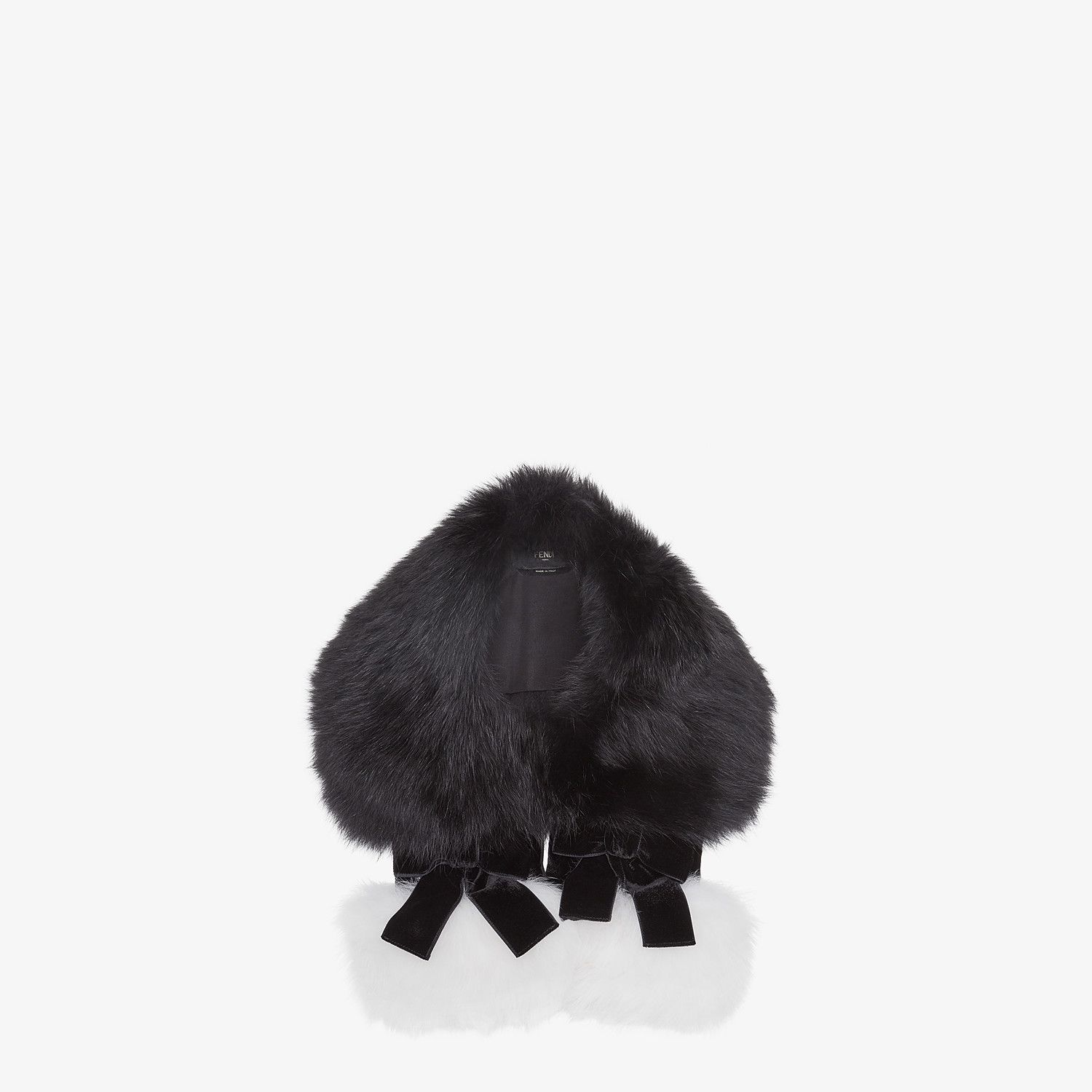 Multicolor fox fur collar 1