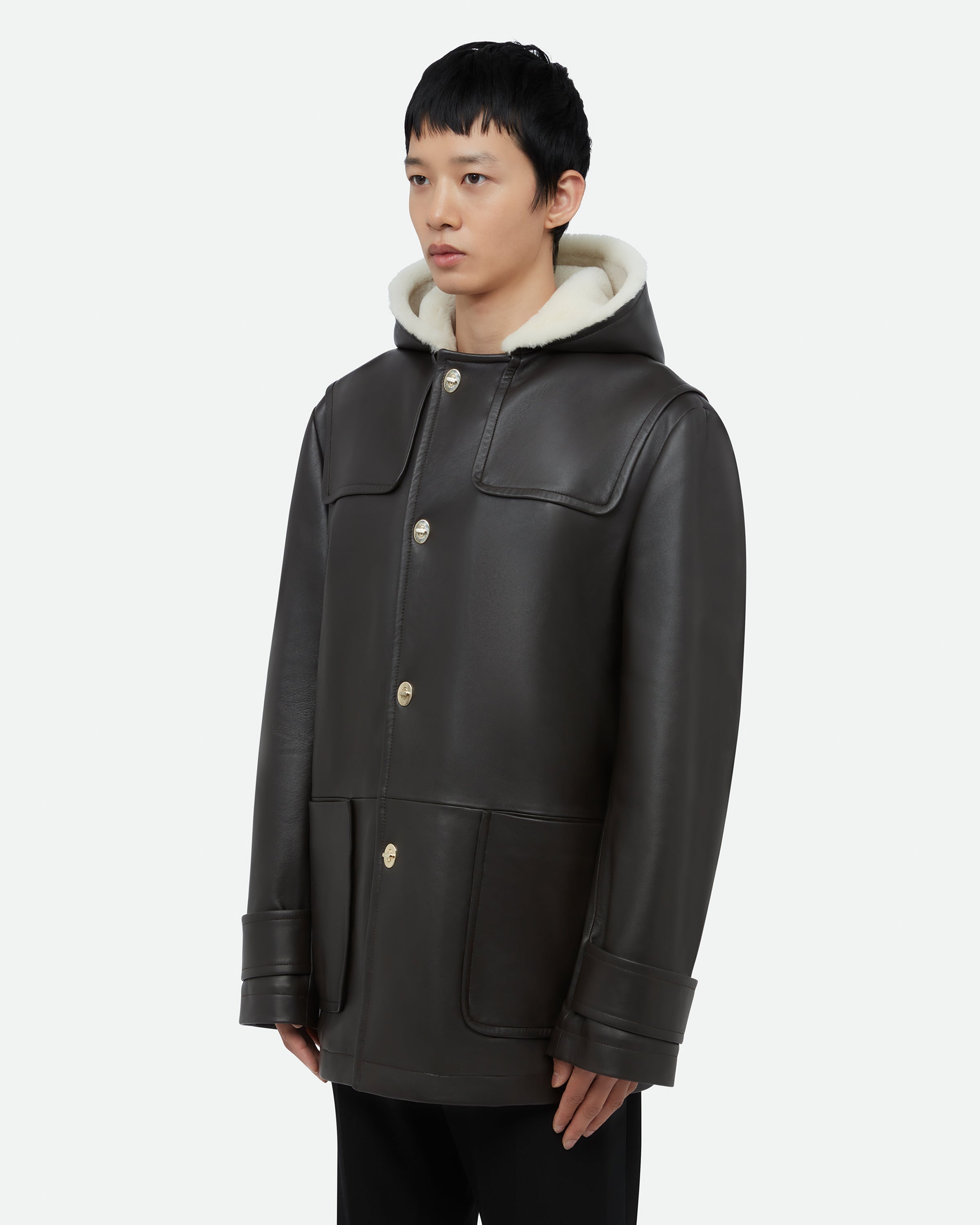 Thought Parka Leather Coat - 2