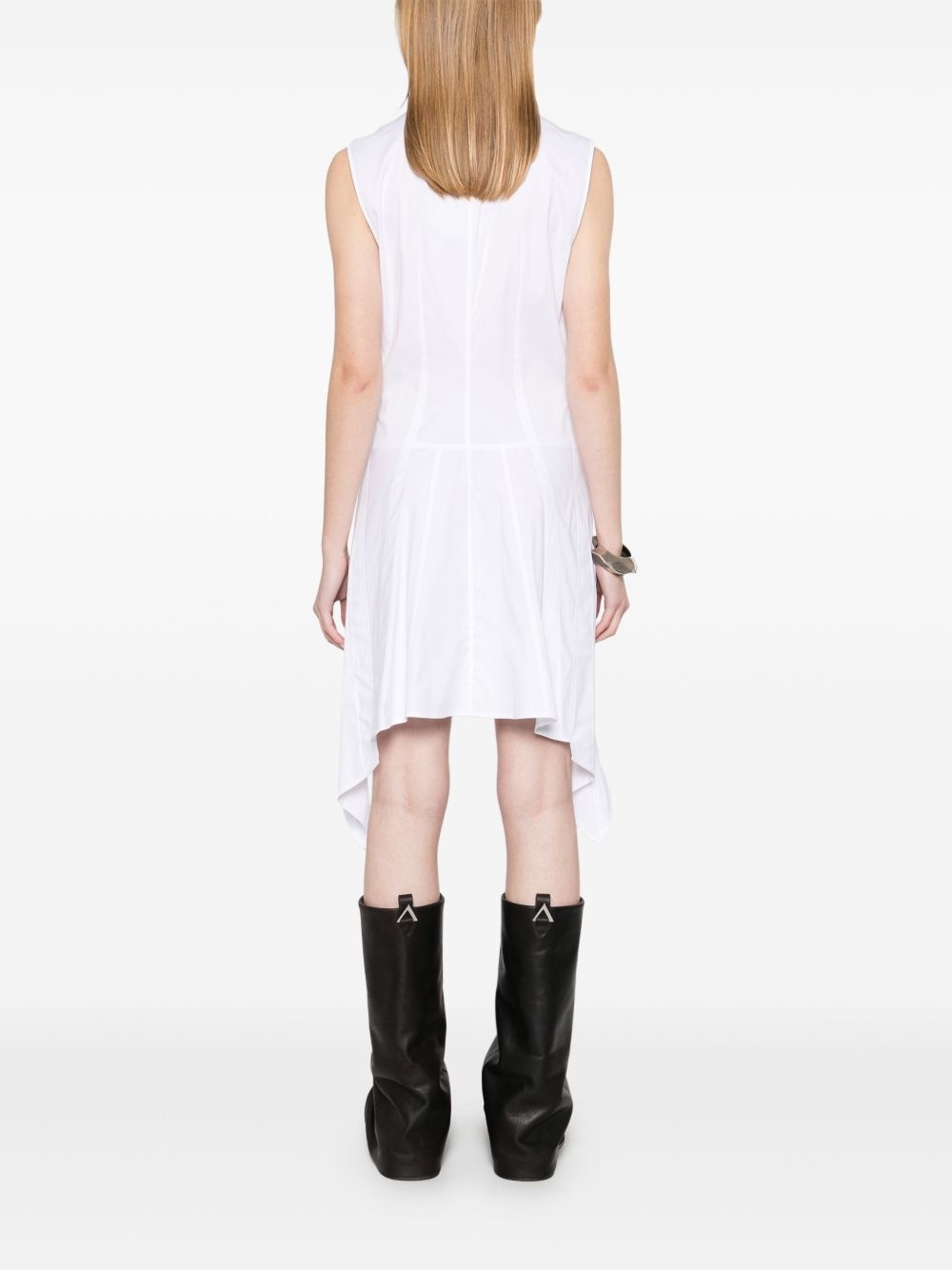 bustier-detail sleeveless mini dress - 4