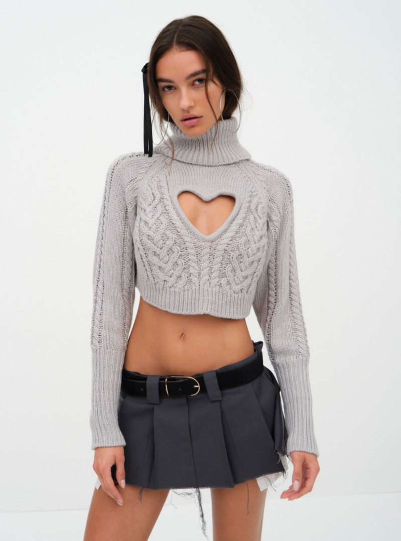 Vera Cropped Cut Out Sweater 4