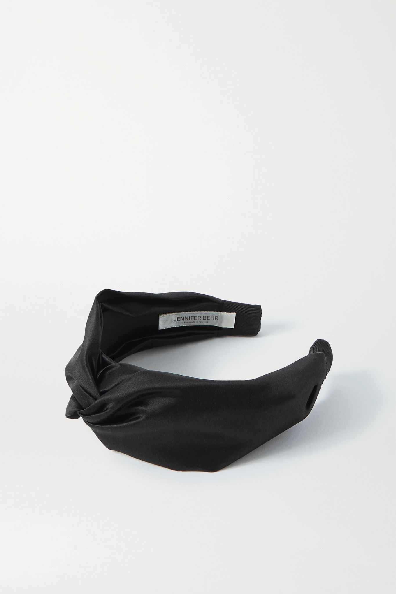 Twist silk-satin headband - 1