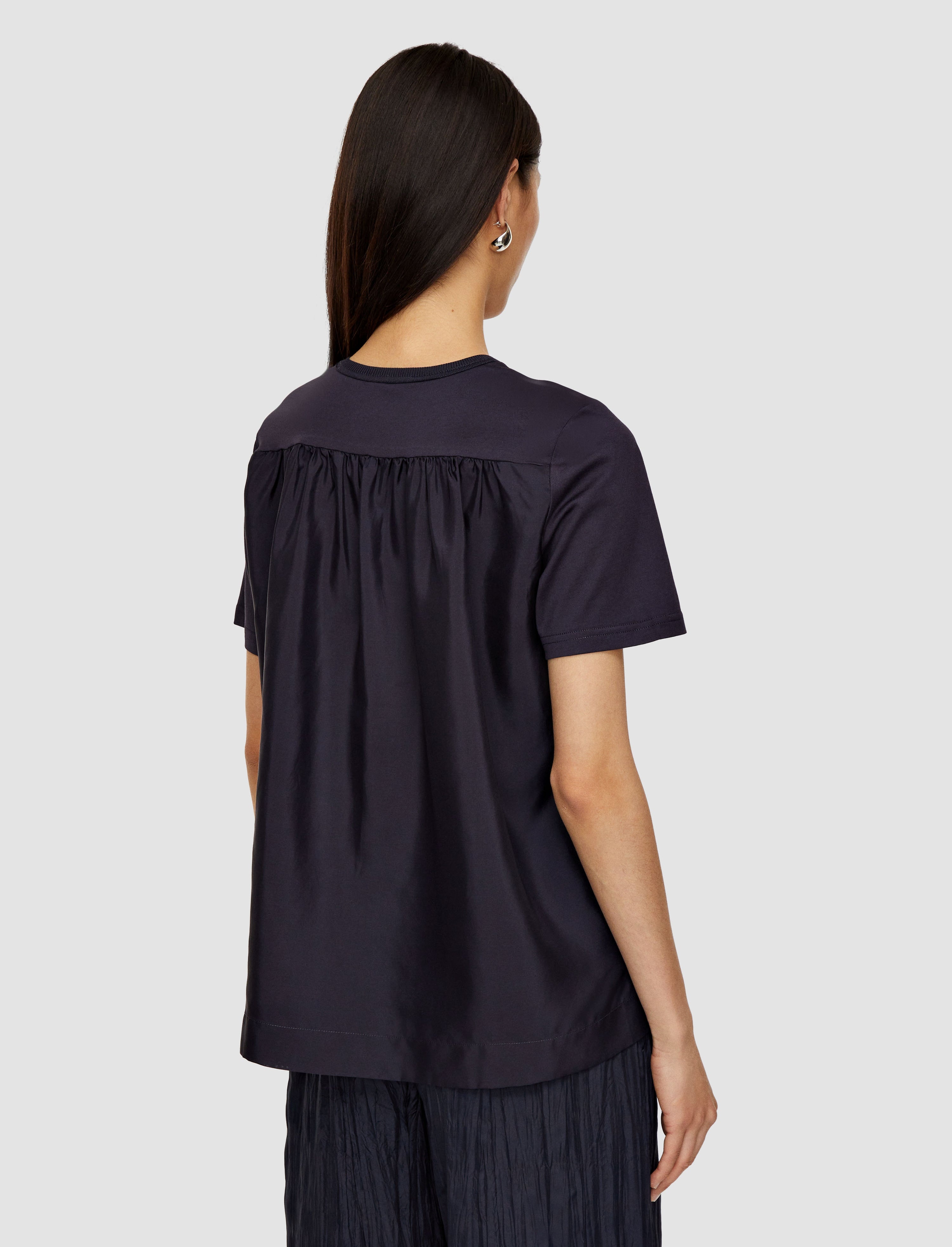 Jersey Habotai Silk Top - 4