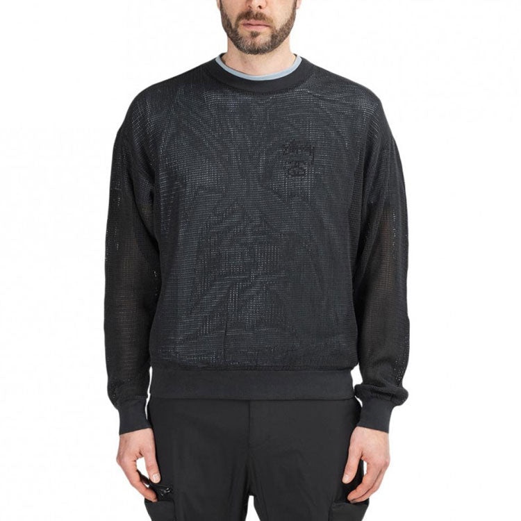 Stüssy Stussy Mesh Jersey Crew 'Natural' | goat | REVERSIBLE