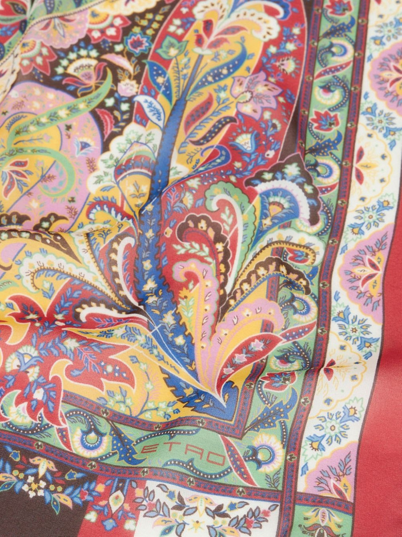 Etro paisley-print silk scarf outlook