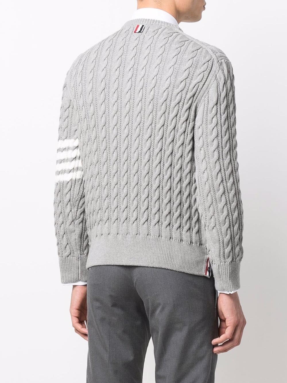 4-Bar cable-knit jumper - 4