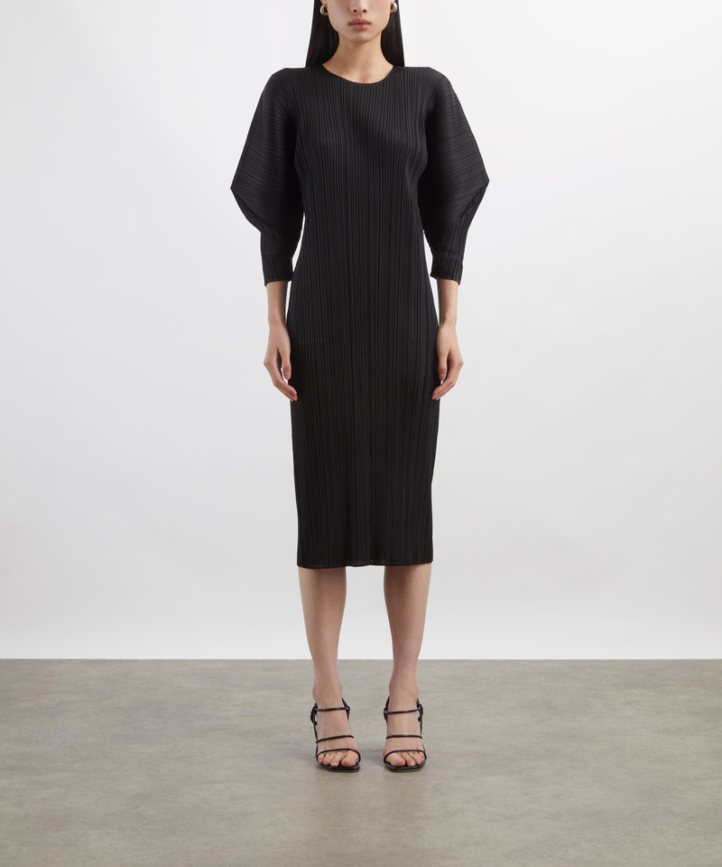 Pleats Please Issey Miyake SKYLINE Pleated Midi Dress outlook