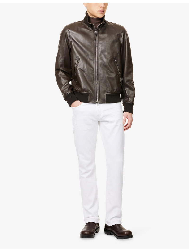 TOM FORD Texured Straight-Leg Denim-Blend Jeans outlook