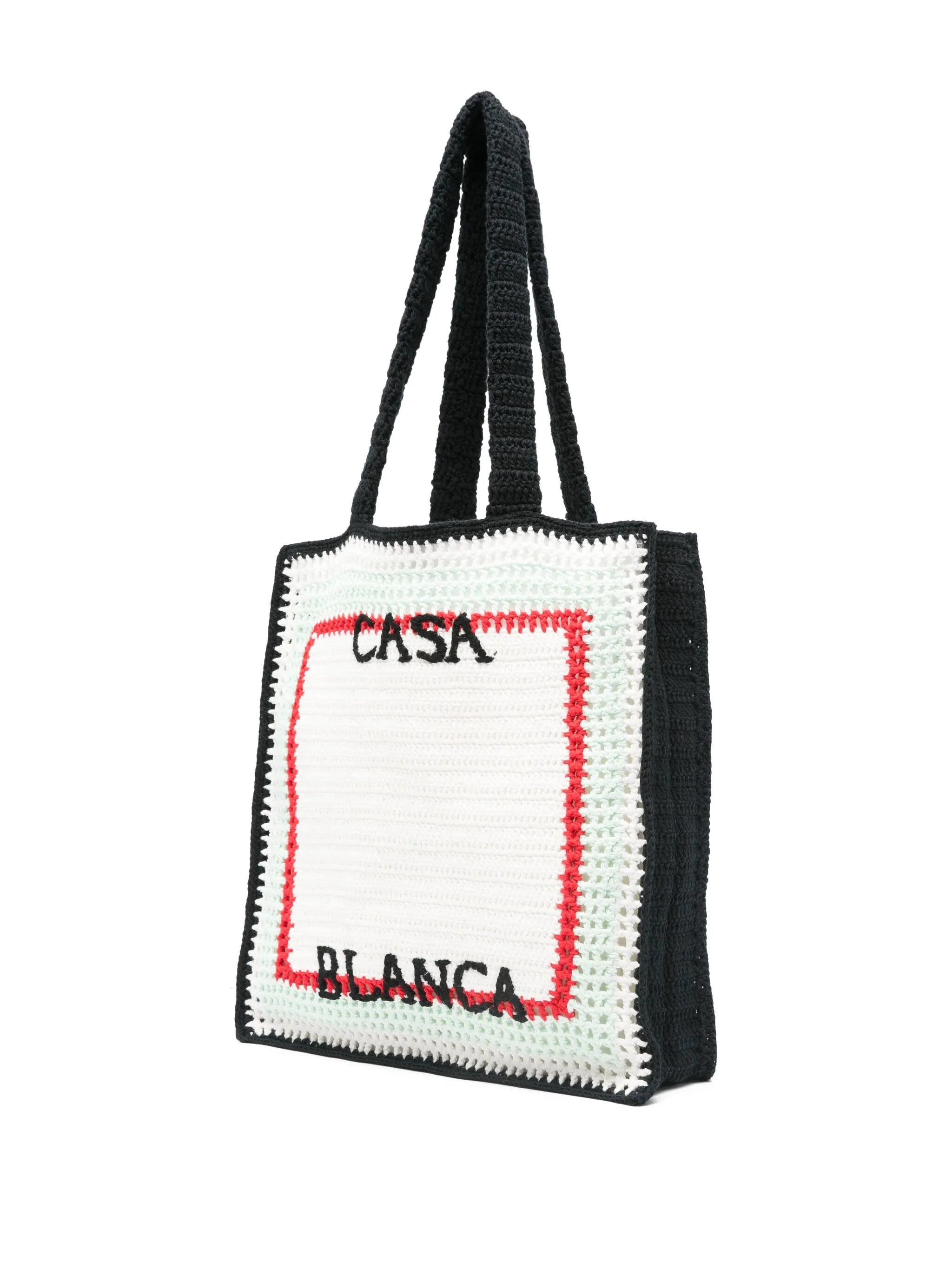 logo-embroidered tote bag - 3