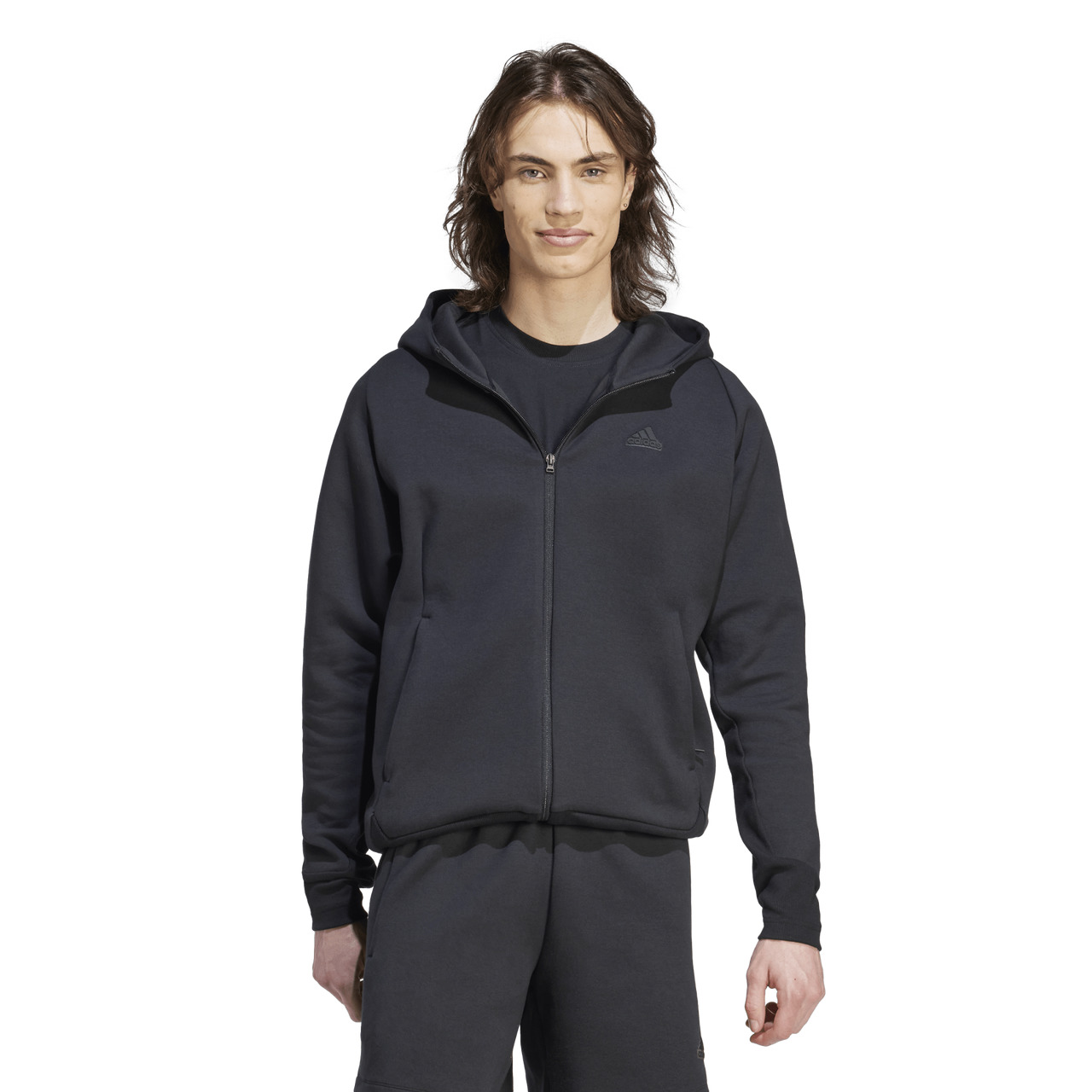 adidas Mens adidas Z.N.E. Fleece Hoodie - 1