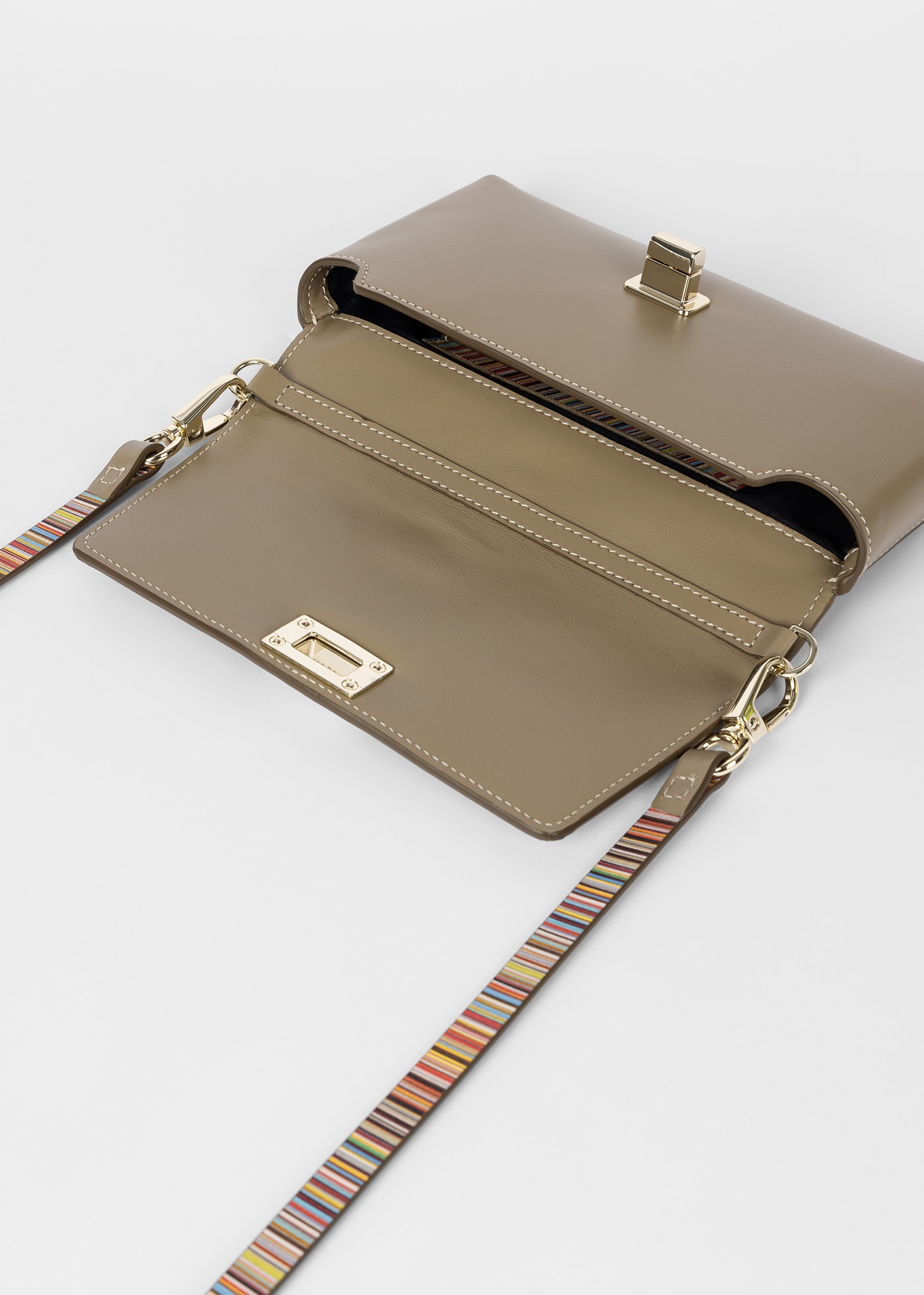 Women's Light Brown Phone Bag - 4