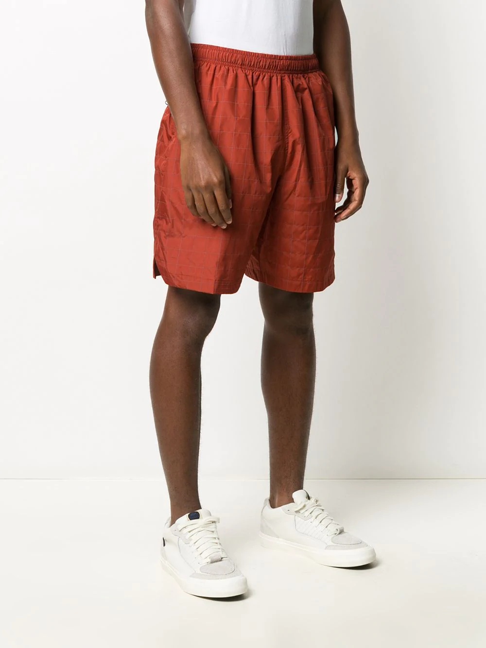 embroidered logo shorts - 3