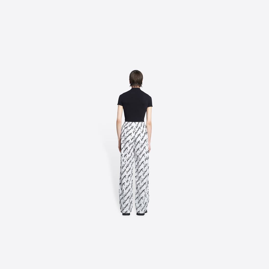 Men's New Scribble Pyjama Pants in White - 5