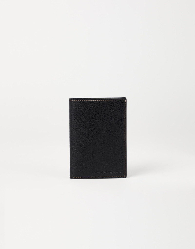 Grained calfskin passport holder 1