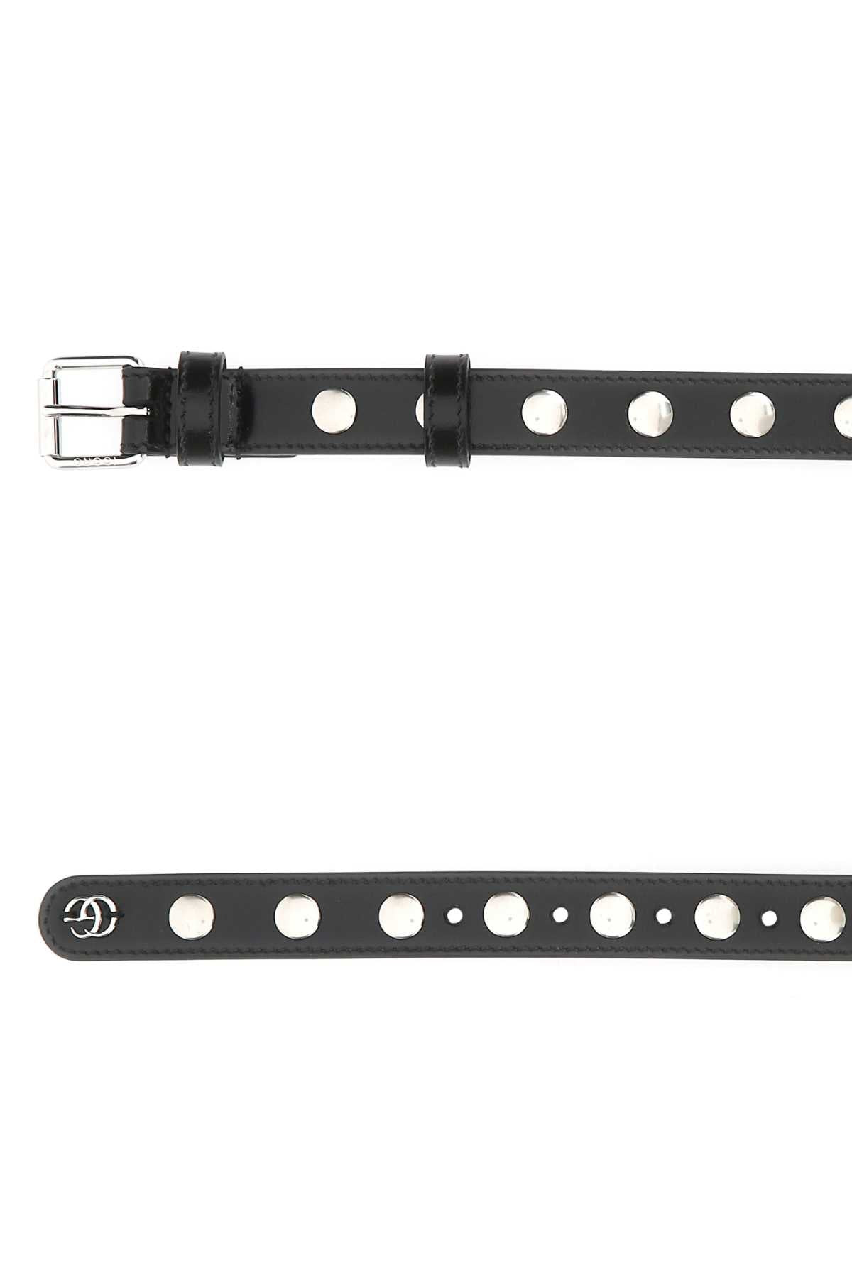 Gucci Women Black Leather Belt - 2