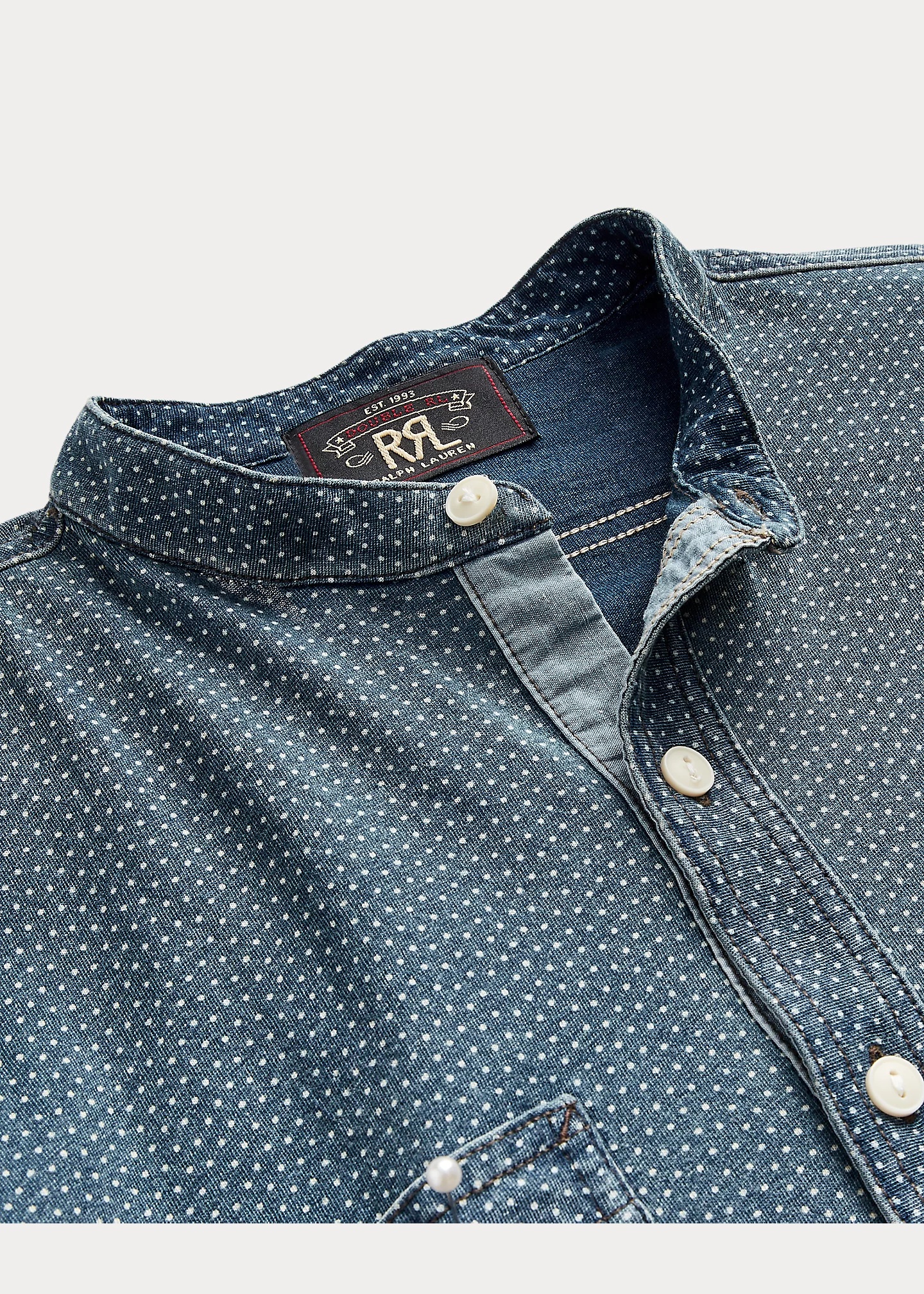 Polka-Dot Jersey Popover Workshirt - 5