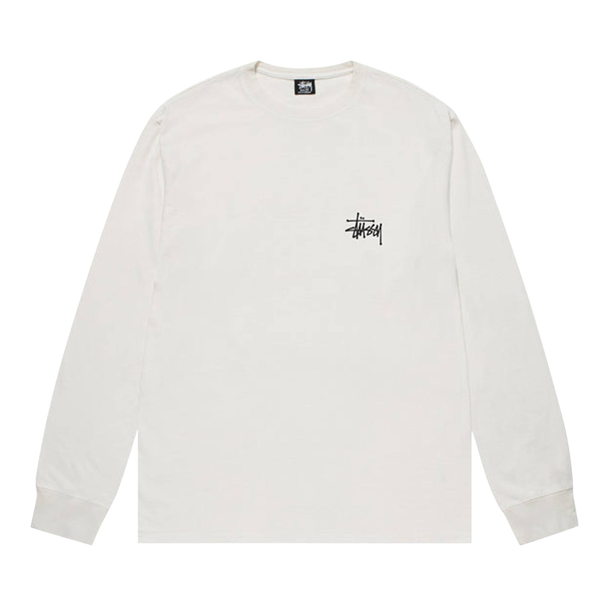 Stussy Basic Pigment Dyed Long-Sleeve Tee 'Natural' - 1