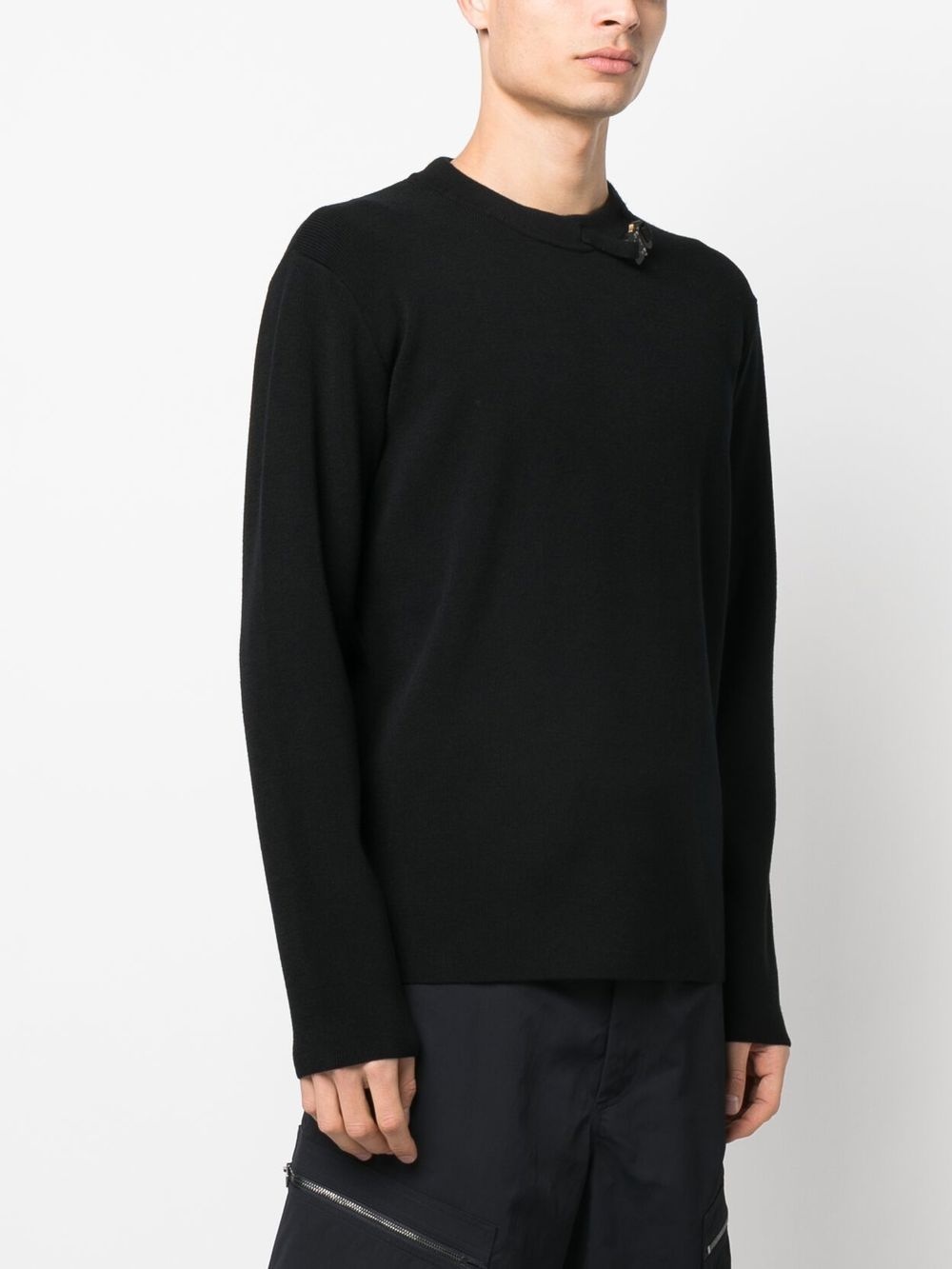 fine-knit buckle jumper - 3